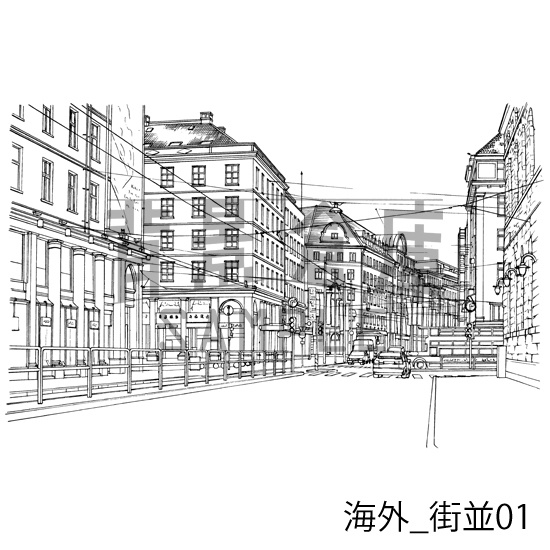 海外の背景集_セット1(街並)
