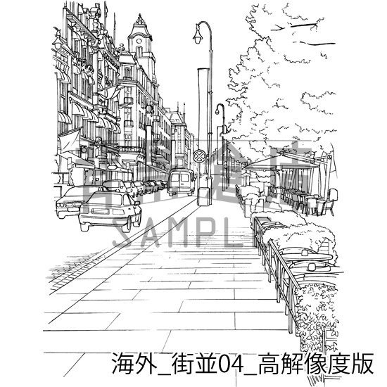 海外の背景集_セット1(街並)_高解像度版