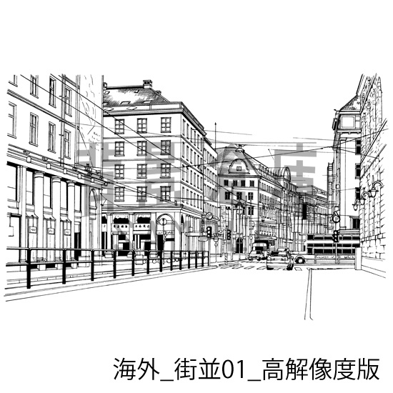 海外の背景集_セット1(街並)_高解像度版