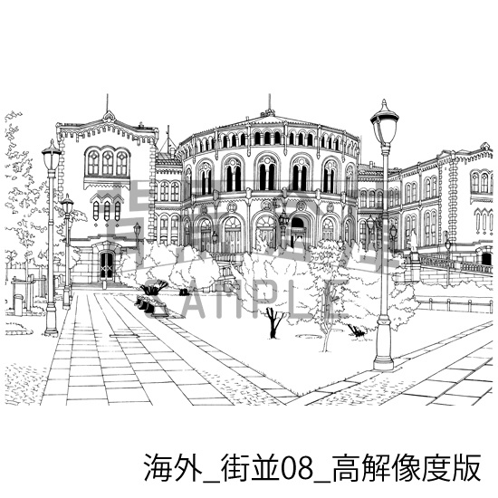 海外の背景集_セット1(街並)_高解像度版