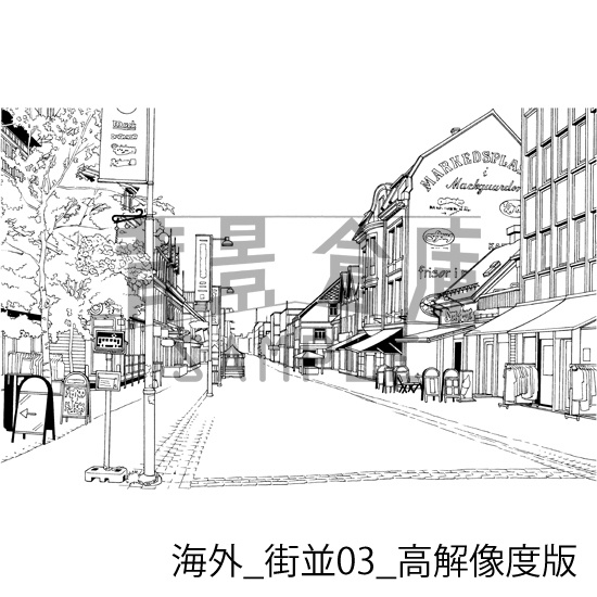 海外の背景集_セット1(街並)_高解像度版