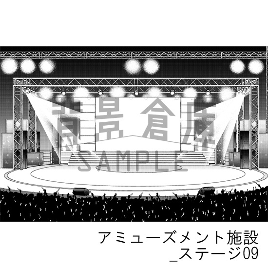 アミューズメント施設の背景集_セット7