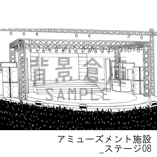 アミューズメント施設の背景集_セット7