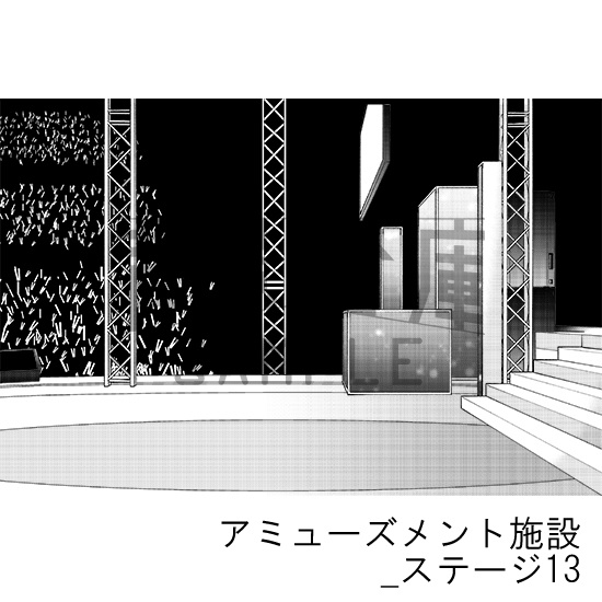 アミューズメント施設の背景集_セット7