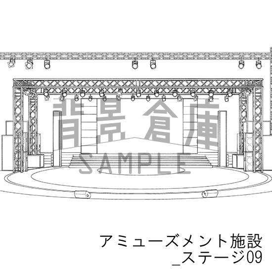 アミューズメント施設の背景集_セット7