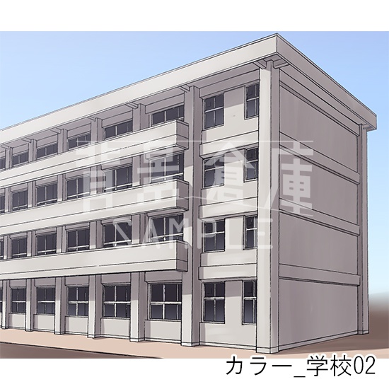 カラー背景集_セット1(学校)