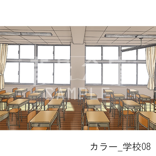 カラー背景集_セット2(学校)