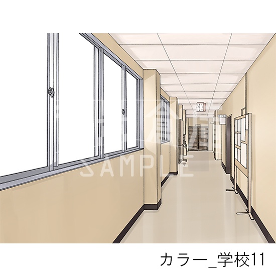 カラー背景集_セット3(学校)