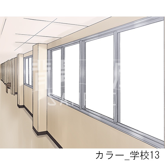 カラー背景集_セット3(学校)