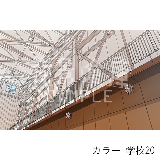 カラー背景集_セット4(学校)