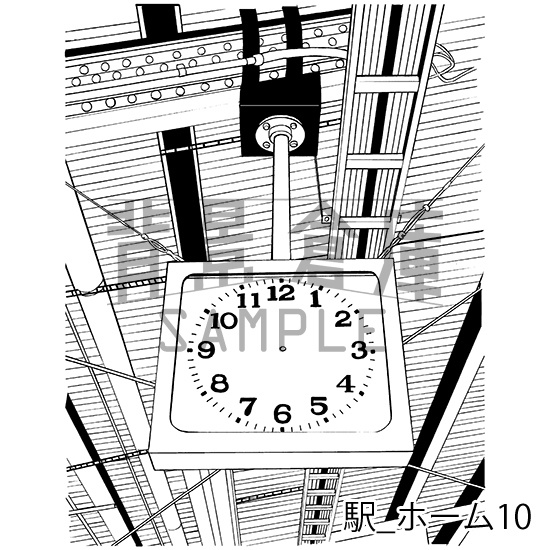 駅の背景集_セット1(ホーム)