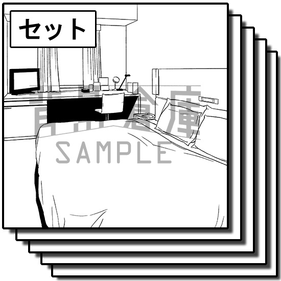 店舗の背景集_セット6（ホテル）