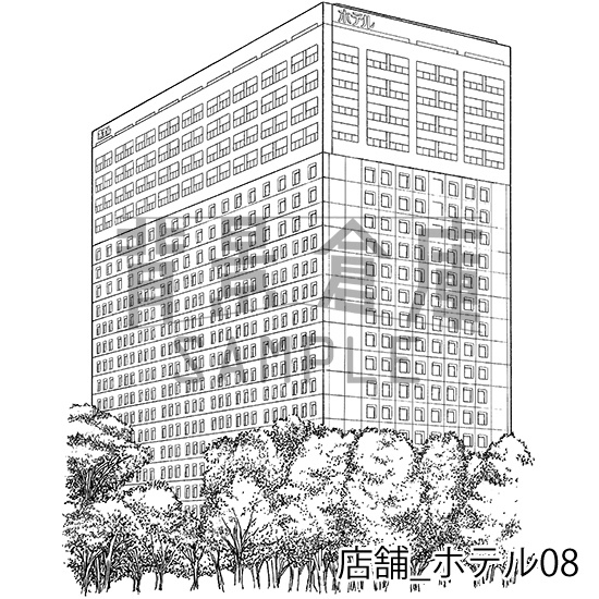 店舗の背景集_セット6(ホテル)