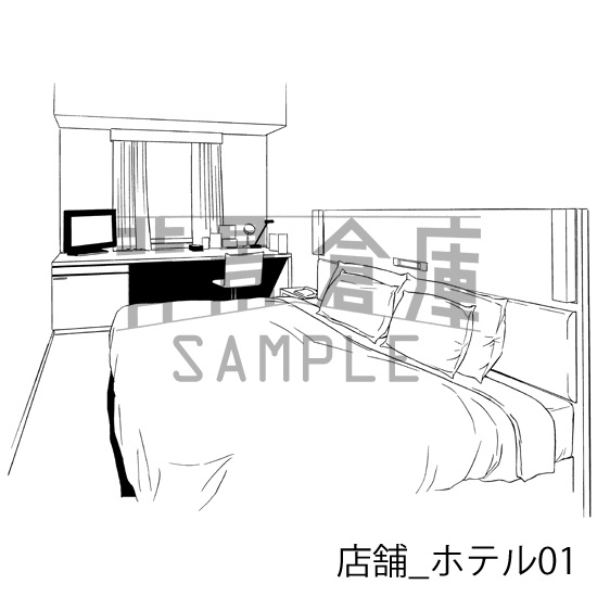 店舗の背景集_セット6(ホテル)