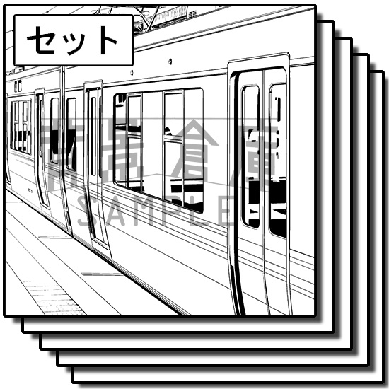 駅の背景集_セット2（ホーム）