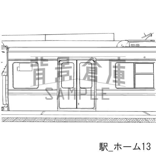 駅の背景集_セット2(ホーム)