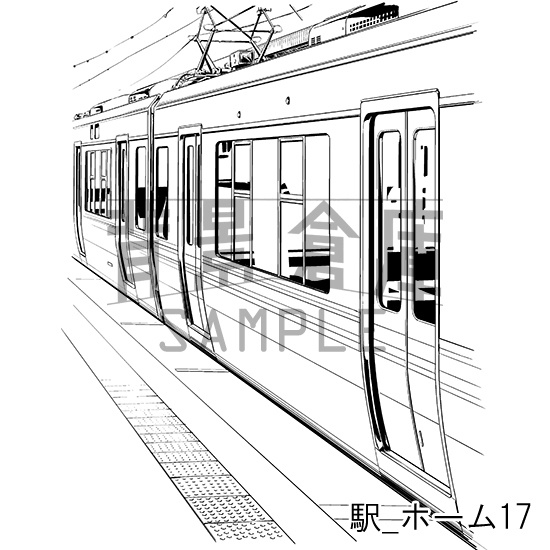 駅の背景集_セット2(ホーム)