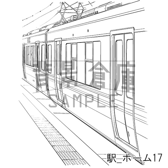 駅の背景集_セット2(ホーム)