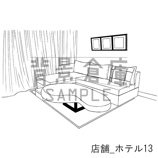 店舗の背景集_セット7(ホテル)