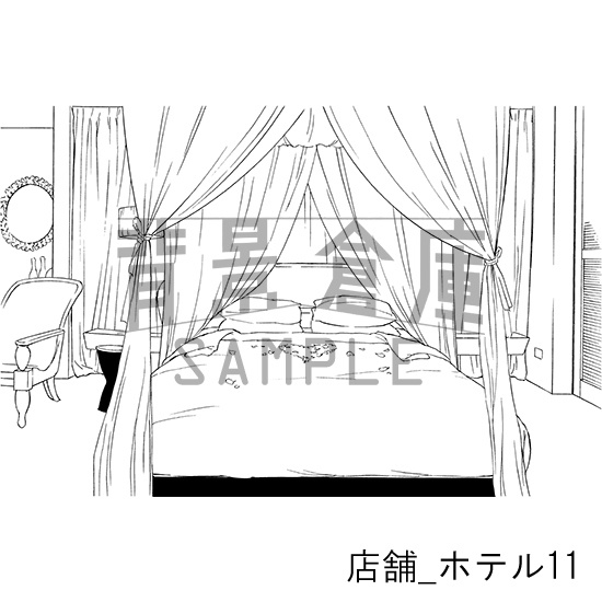 店舗の背景集_セット7(ホテル)
