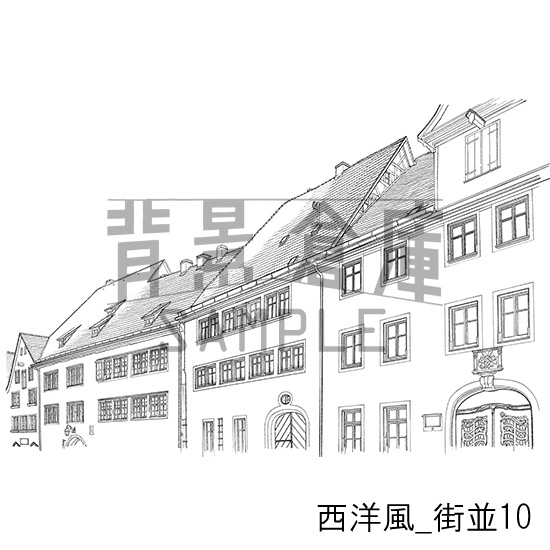 西洋風の背景集_セット11(街並)