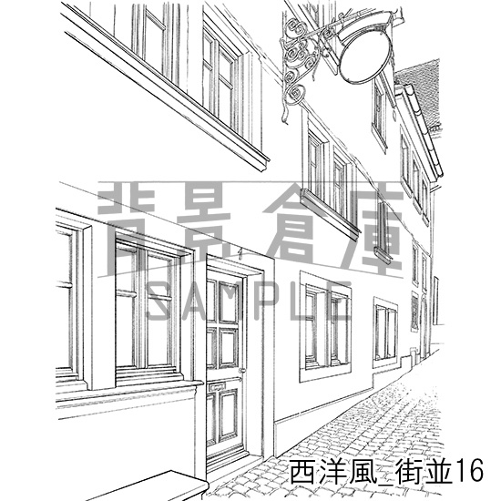 西洋風の背景集_セット11(街並)