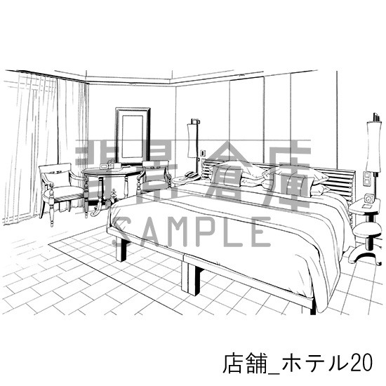 店舗の背景集_セット8(ホテル)