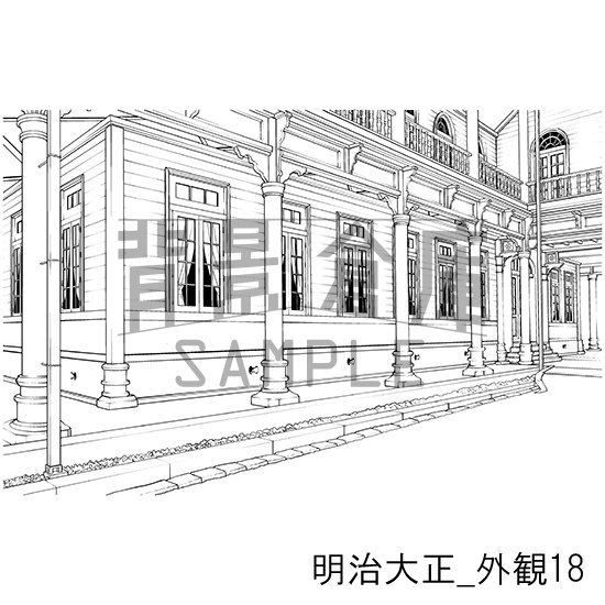明治大正の背景集_セット6(外観)
