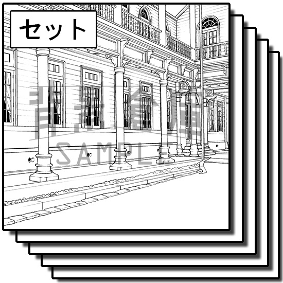 明治大正の背景集_セット6(外観)