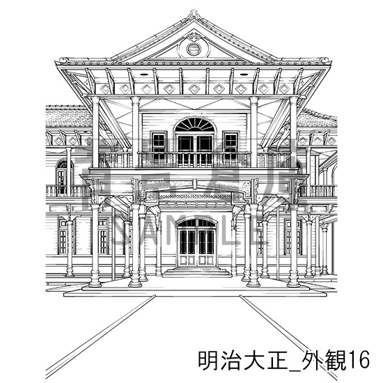 明治大正の背景集_セット6(外観)