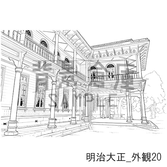 明治大正の背景集_セット6(外観)