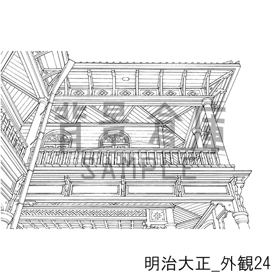 明治大正の背景集_セット6(外観)