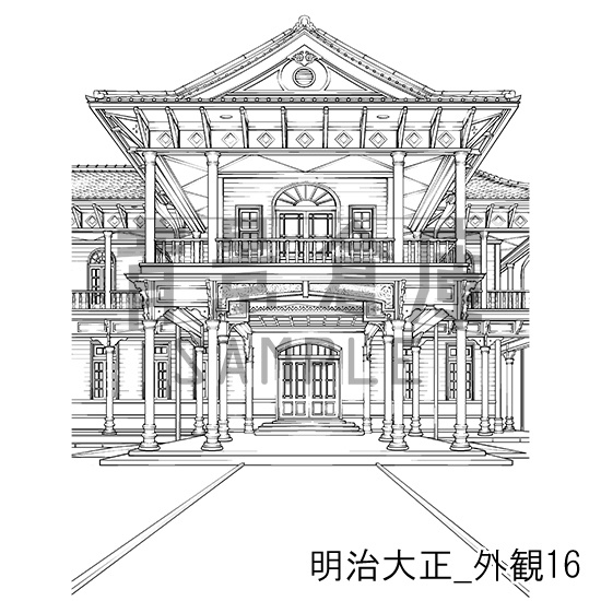 明治大正の背景集_セット6(外観)