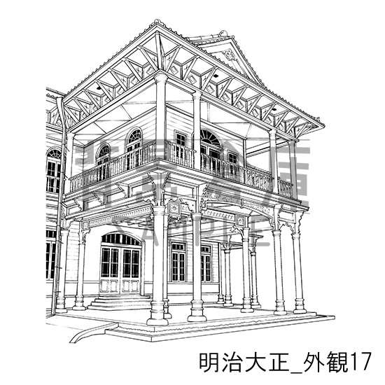 明治大正の背景集_セット6(外観)