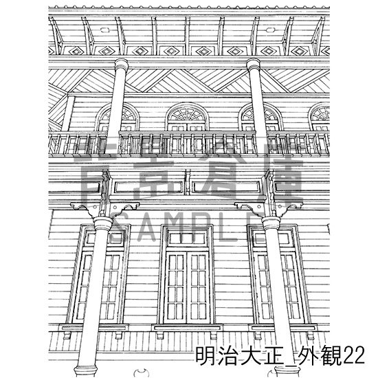 明治大正の背景集_セット6(外観)