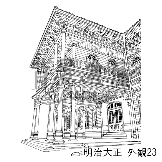 明治大正の背景集_セット6(外観)