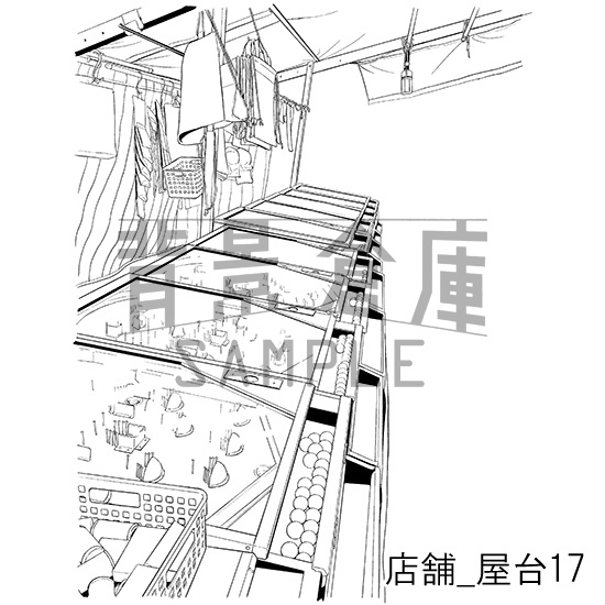 店舗の背景集_セット10(屋台)