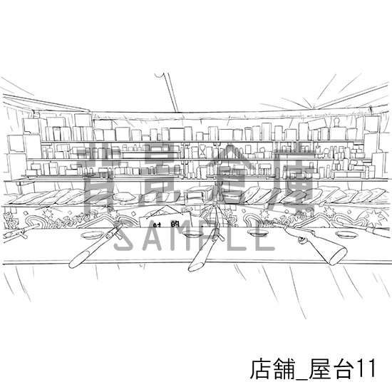 店舗の背景集_セット10(屋台)