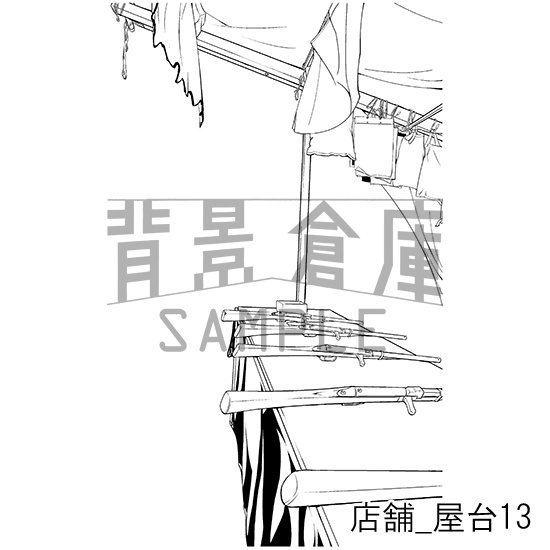 店舗の背景集_セット10(屋台)