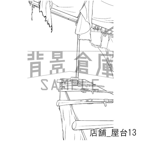 店舗の背景集_セット10(屋台)