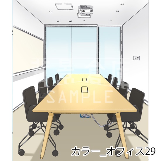 カラー背景集_セット18(オフィス)