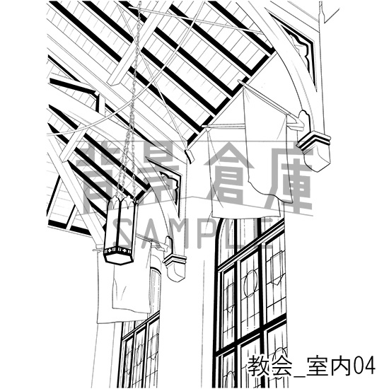 教会の背景集_セット1(室内)