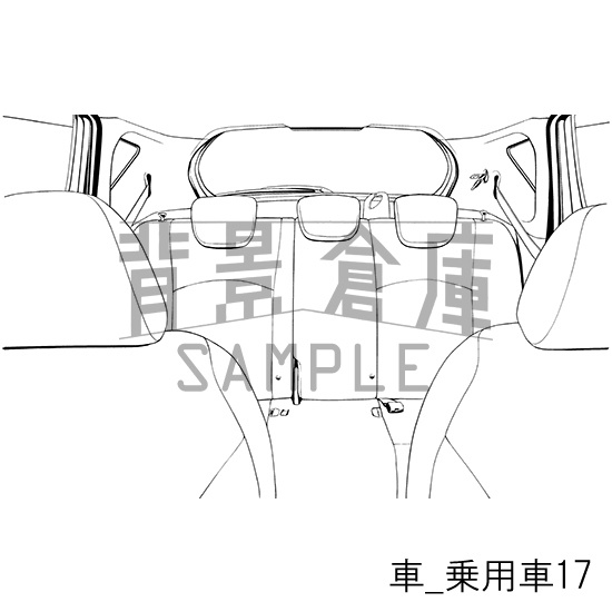 車の背景集_セット2(乗用車)