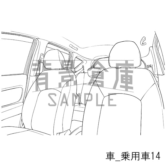 車の背景集_セット2(乗用車)