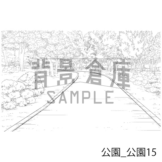 公園の背景集_セット2(公園)