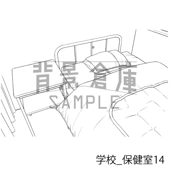 学校の背景集_セット26(保健室)