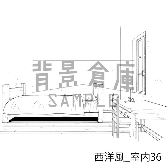 西洋風の背景集_セット14(室内)