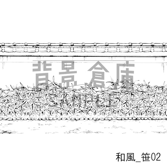 和風の背景集_セット3(外観 庭)