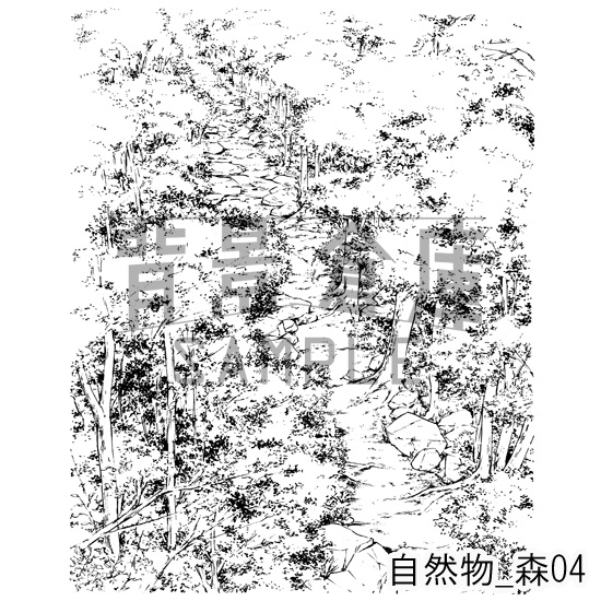 自然物の背景_森04