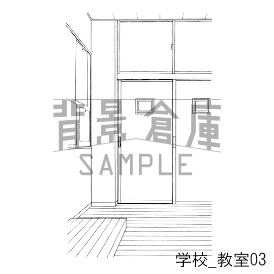 学校の背景集_セット2(教室)